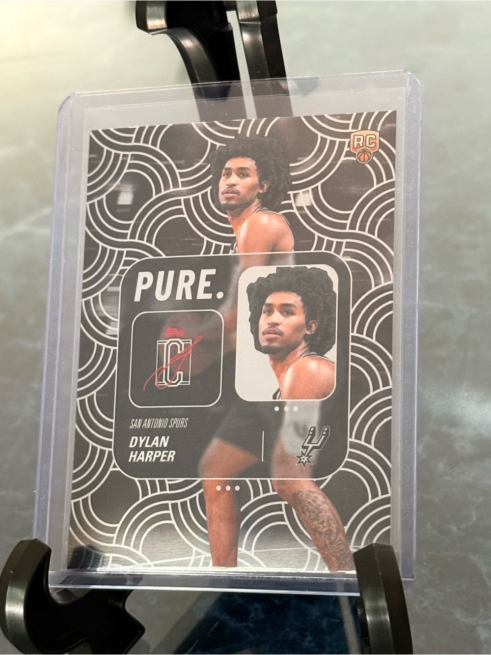 Dylan Harper Rookie  Card Topps Class PURE Signature Spurs Card